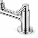Torneira Misturador Cozinha Mesa 1/4 Volta C-34 Alavanca Tubo Inox Cromado Arejador Articulado Metal