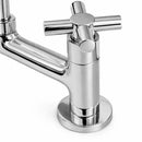 Torneira Misturador Cozinha Mesa 1/4 Volta C-64 Tubo Inox Cromado Arejador Articulado Metal