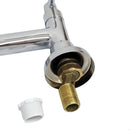 Torneira Misturador Cozinha Parede 1/4 Volta C-34 Alavanca Tubo Flexível Preto Arejador 2 Jatos