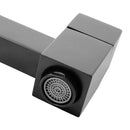 Torneira Banheiro ou Tanque Parede Quadrada Preta 20cm - Jardim