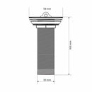Válvula Banheiro Lavatório 7/8 10cm Metal Cromado S/L