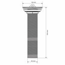 Válvula Banheiro Lavatório 7/8 14cm Metal Cromado S/L