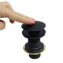 Válvula Click 7/8 P/ Banheiro ou Tanque Metal Preto S/L