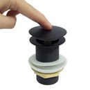 Válvula Click Banheiro ou Tanque 1.1/4 Metal Preta S/L