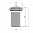 Válvula Tanque ou Banheiro Lavatório 1.1/4" 9cm Metal Cromado S/L